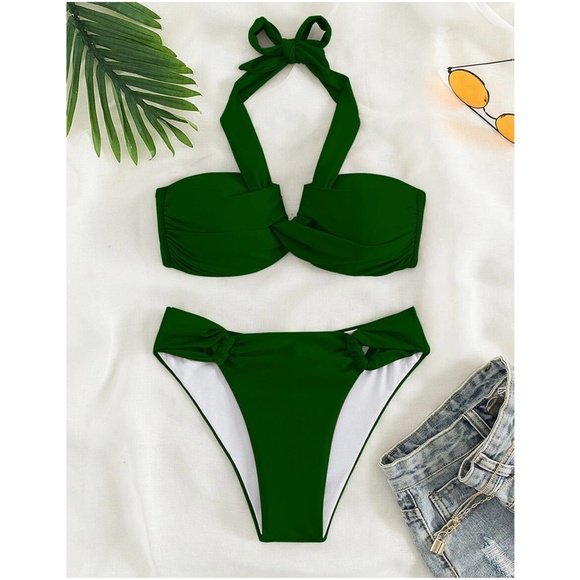 Twisted halter Top Cheeky Bikini Swim Beach - Picture 12 of 12